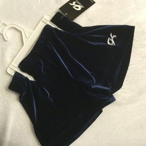 Elite Sportswear 3" Dark Royal Blue Velvet micro-mini workout shorts